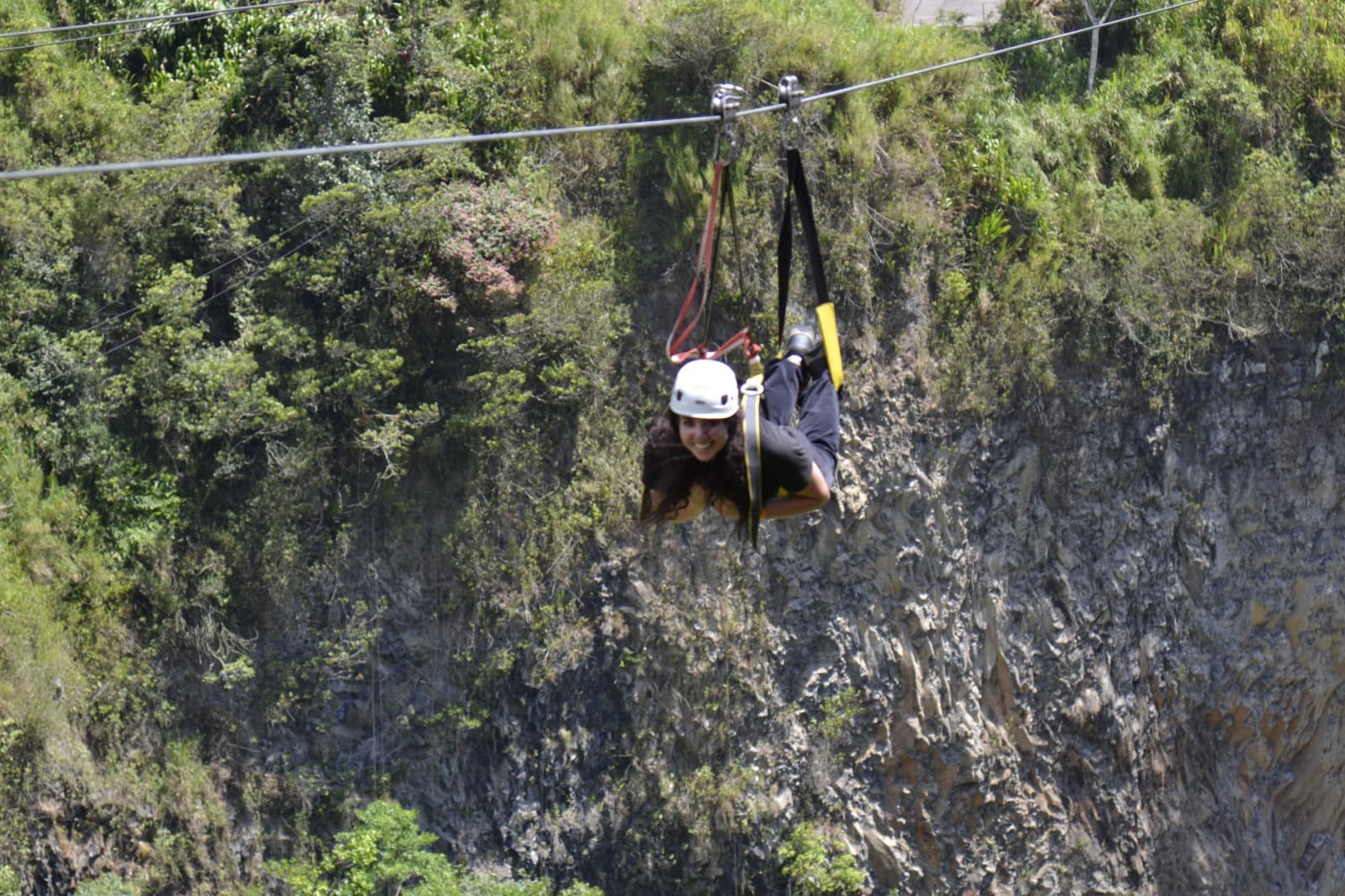 Ziplining in Baños, Ecuador